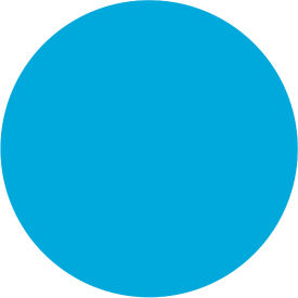 Dot Labels, 1" Dia., Blue, 1000/Pack