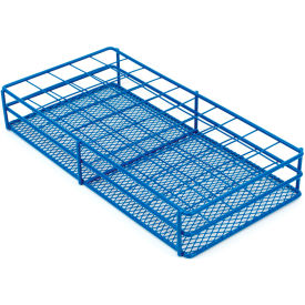 Epoxy Wire Tube Rack 33mm Tube, 50 Place, Blue