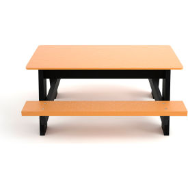 4' Recycled Plastic Kids Picnic Table, Cedar
