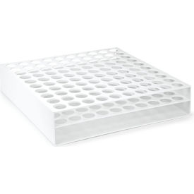 Tube Rack For 50mL Tubes, 100 Place, White