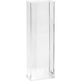 Acrylic Vertical Double Glove Box Dispenser, 20"W x 5-1/2"D x 4"H, Clear