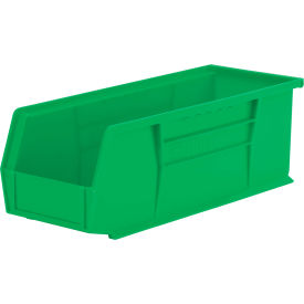 Plastic Storage Bin, 14-3/4"L x 5-1/2"W x 5"H, Green