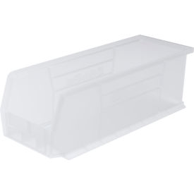 Plastic Storage Bin, 14-3/4"L x 5-1/2"W x 5"H, Clear