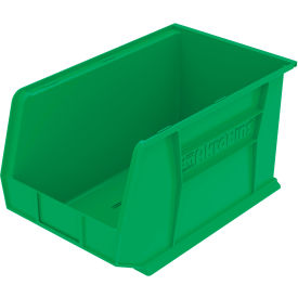Plastic Storage Bin, 18"L x 11"W x 10"H, Green