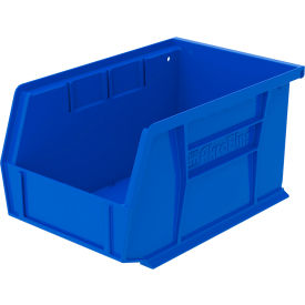 Plastic Storage Bin, 9-1/4"L x 6"W x 5"H, Blue