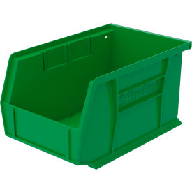 Plastic Storage Bin, 9-1/4"L x 6"W x 5"H, Green