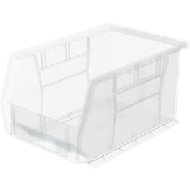Plastic Storage Bin, 9-1/4"L x 6"W x 5"H, Clear