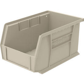 Plastic Storage Bin, 9-1/4"L x 6"W x 5"H, Stone