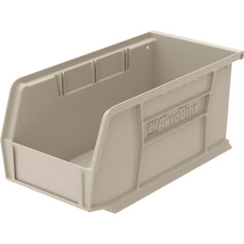 Plastic Storage Bin, 10-7/8"L x 5-1/2"W x 5"H, Stone