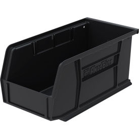 Plastic Storage Bin, 10-7/8"L x 5-1/2"W x 5"H, Black