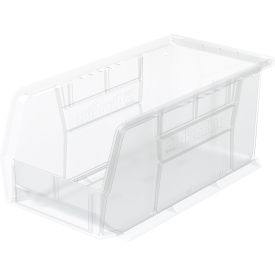 Plastic Storage Bin, 10-7/8"L x 5-1/2"W x 5"H, Clear