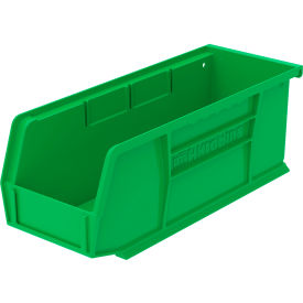 Plastic Storage Bin, 10-7/8"L x 4-1/8"W x 4"H, Green