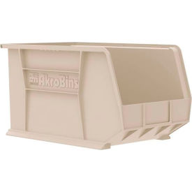Plastic Storage Bin, 18"L x 11"W x 10"H, Stone