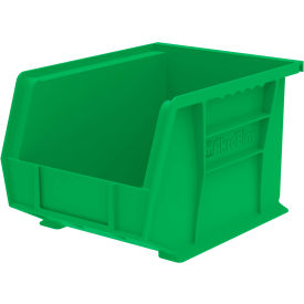 Plastic Storage Bin, 10-7/8"L x 8-1/8"W x 7"H, Green