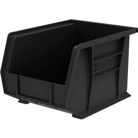 Plastic Storage Bin, 10-7/8"L x 8-1/8"W x 7"H, Black
