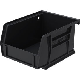 Plastic Storage Bin, 5-3/8"L x 4-1/8"W x 3"H, Black