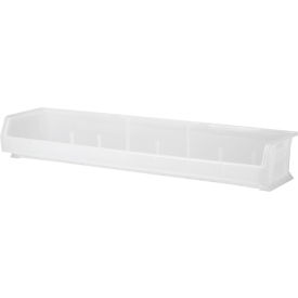Plastic Storage Bin, 8-5/8"L x 33"W x 5"H, Clear