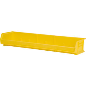 Plastic Storage Bin, 8-5/8"L x 33"W x 5"H, Yellow