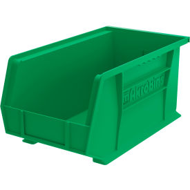 Plastic Storage Bin, 14-3/4"L x 8-1/8"W x 7"H, Green