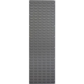 Louvered Wall Panel, 18"W x 61"H, Gray