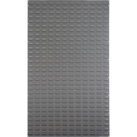 Louvered Wall Panel, 36"W x 61"H, Gray