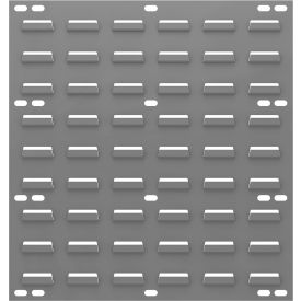 Louvered Wall Panel, 18"W x 19"H, Gray