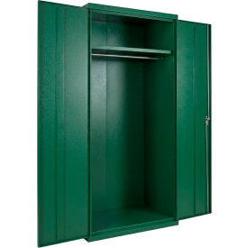 Commercial Wardrobe Cabinet, 36"W x 18"D x 66"H, 20 Gauge, Green