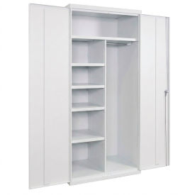 Commercial Combination Cabinet, 36"W x 18"D x 72"H, 20 Gauge, White