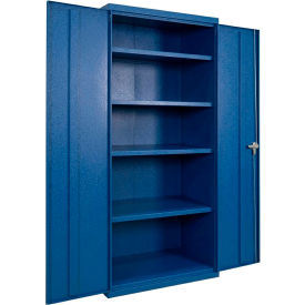 Commercial Storage Cabinet, 20 Gauge, 36"W x 18"D x 72"H, Blue
