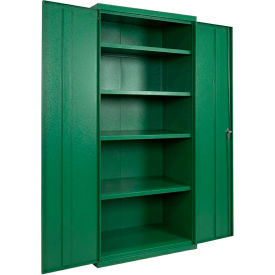 Commercial Storage Cabinet, 20 Gauge, 36"W x 24"D x 78"H, Green