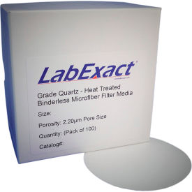 Quartz Microfiber Filter, 4.25cm Dia., 2.2um, High Purity (SiO2), 100/Pack