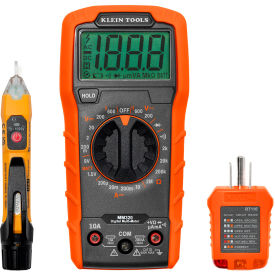 Test Kit with Multimeter, Non-Contact Volt Tester, Receptacle Tester