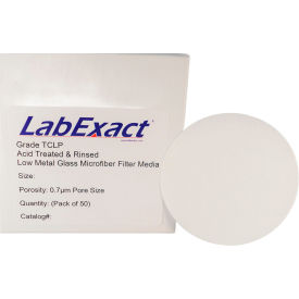 Grade TCLP Binderless 0.7um Glass Microfiber Filter, 4.7cm Dia., 100/Pack
