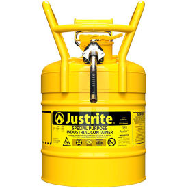 DOT Transport Safety Can For Diesel, Type II, 5/8" Hose, 5 Gallon, Yellow