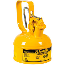 Safety Can For Diesel, Type I, Flame Arrester, Trigger-Handle, 0.13 Gallon, Yellow