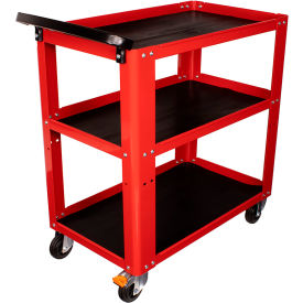 Easy Trolley Utility Tool Cart, 440 lb Capacity, 17-3/4"W x 31-1/2"D x 35-3/8"H, Red