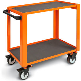 HD Rolling Utility Tool Cart, 1650 lb Capacity, 19-11/16" W x 35-7/16" D x 34-1/4" H, Orange