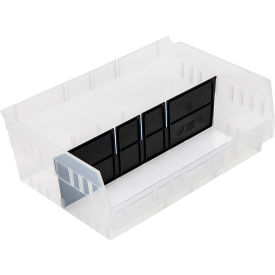 Storage Systems Bin Divider For QSB218 & QSB222, Black, Pack of 24