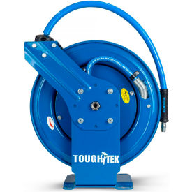 Tough Tek Rubber Pressure Washing Dual Arm Hose Reel, 3/8" x 50'L Hose, 4000 PSI