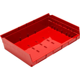 Nesting Economy Shelf Bin, 11-5/8"L x 16-1/2"W x 4"H, Red