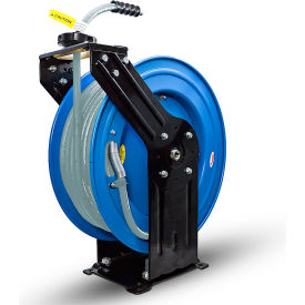 Single Wire Pressure Washer Heavy Duty Dual Arm Hose Reel, 3/8" x 100'L Hose, 3000 PSI
