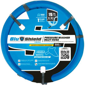 Pressure Washer Inlet Hose, 3/4 x 15'L, 3000 PSI