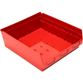 Nesting Economy Shelf Bin, 17-7/8"L x 16-1/2"W x 6"H, Red
