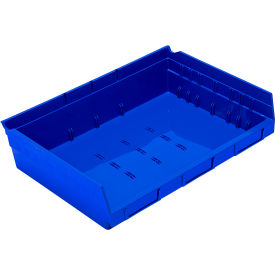 Nesting Economy Shelf Bin, 11-5/8"L x 16-1/2"W x 4"H, Blue