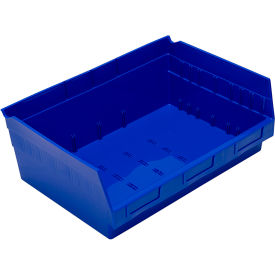 Nesting Economy Shelf Bin, 11-5/8"L x 16-1/2"W x 6"H, Blue