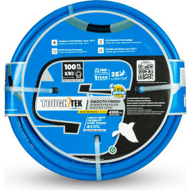 Rubber Pressure Washing Hose, 3/8 x 100'L, 4000 PSI