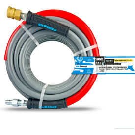 Double Wire Pressure Washing Hose, 3/8 x 100'L, 6000 PSI