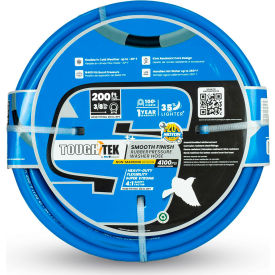 Rubber Pressure Washing Hose, 3/8 x 200'L, 4000 PSI