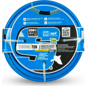 Rubber Pressure Washing Hose, 1/2 x 200'L, 4000 PSI
