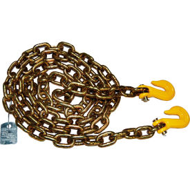 Cargo Chain Assemblies 3/8" x 20' C/W G80 Hook, Gold